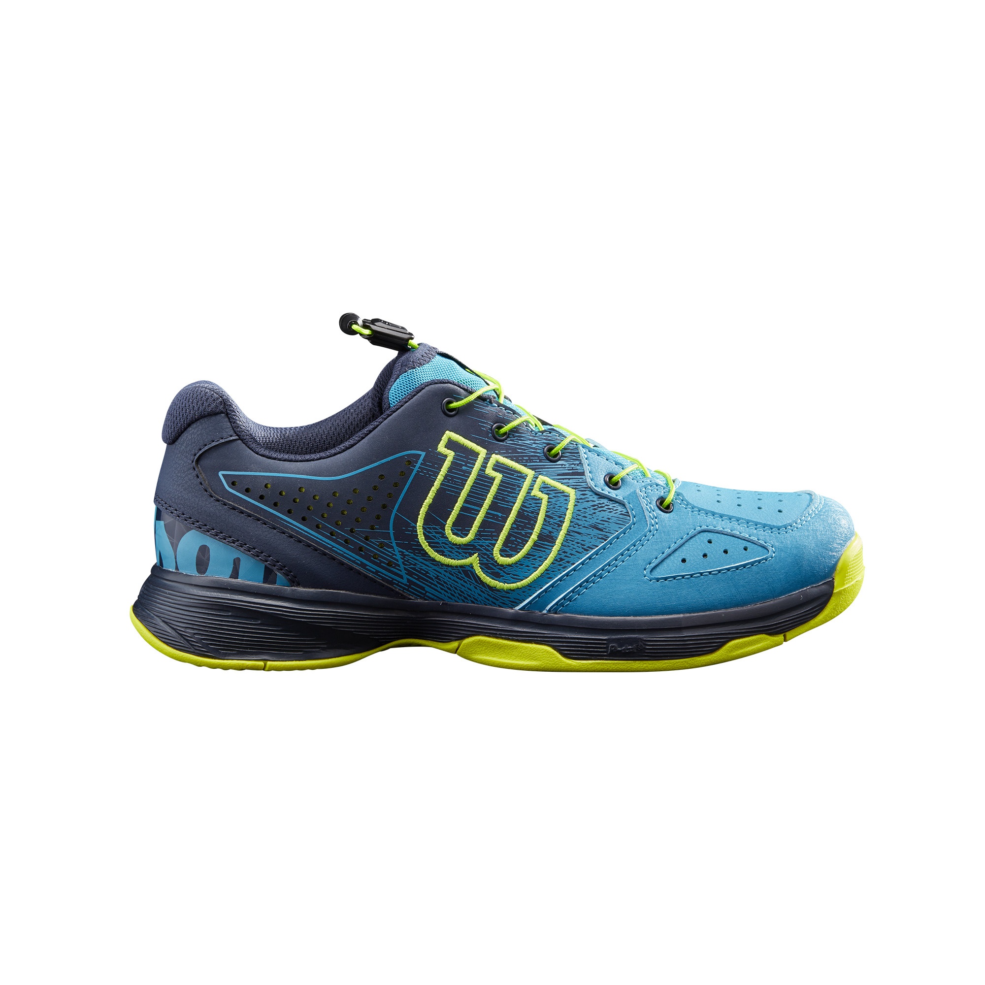 dinoworks ロンT juice summer Ladies Kaos Swift 1.5 Blue / White / Sunny Lime Tennis Shoe