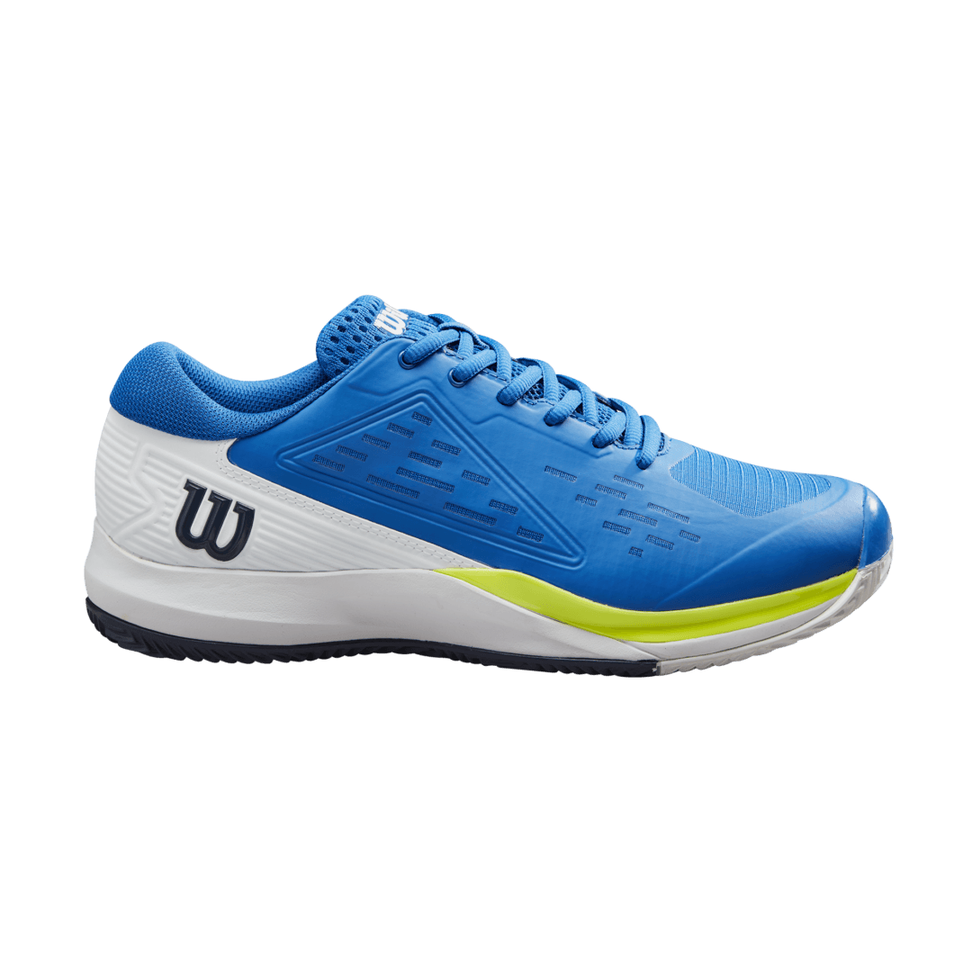 Mens Rush Pro Ace Clay Court Lapis Blue /White /Safety Yellow