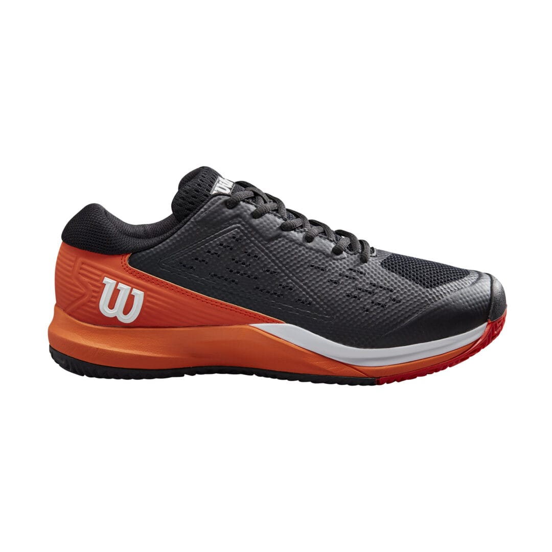 卓上8LINE SEVEN RUSH Dream Mens Rush Pro Ace Black / Vermillion Tennis Shoe - Wilson South Africa