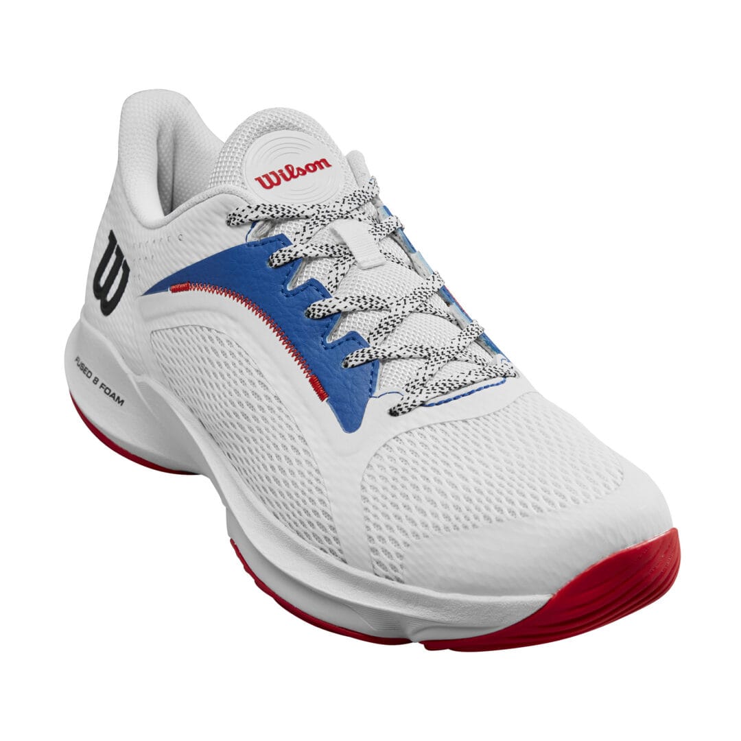 uw Mens Hurakn 2.0 White / Deja Vu / Blue Padel Shoe - Wilson South