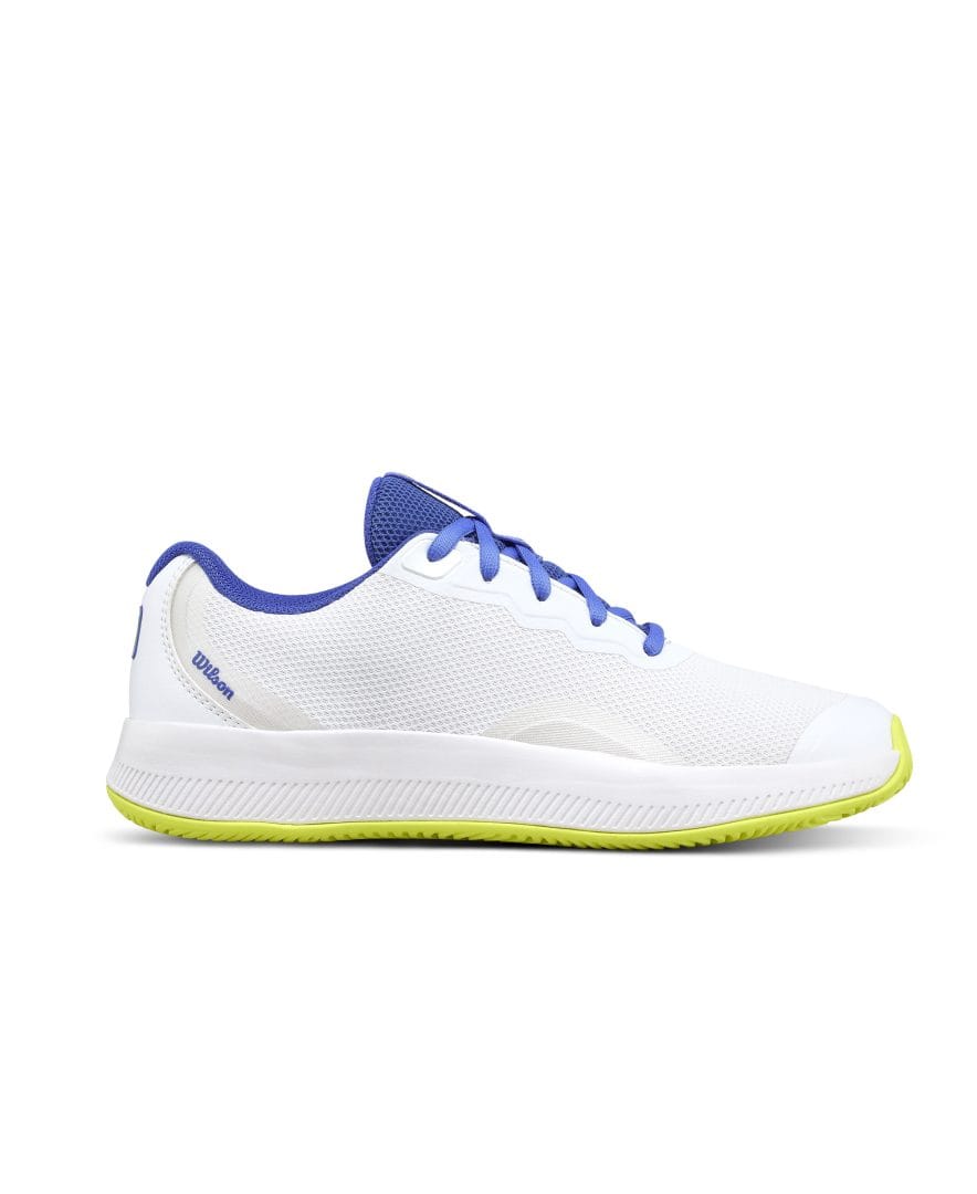 Ladies Intrigue Lite White / Amparo Blue / Safety Yellow Tennis Shoe -  Wilson South Africa